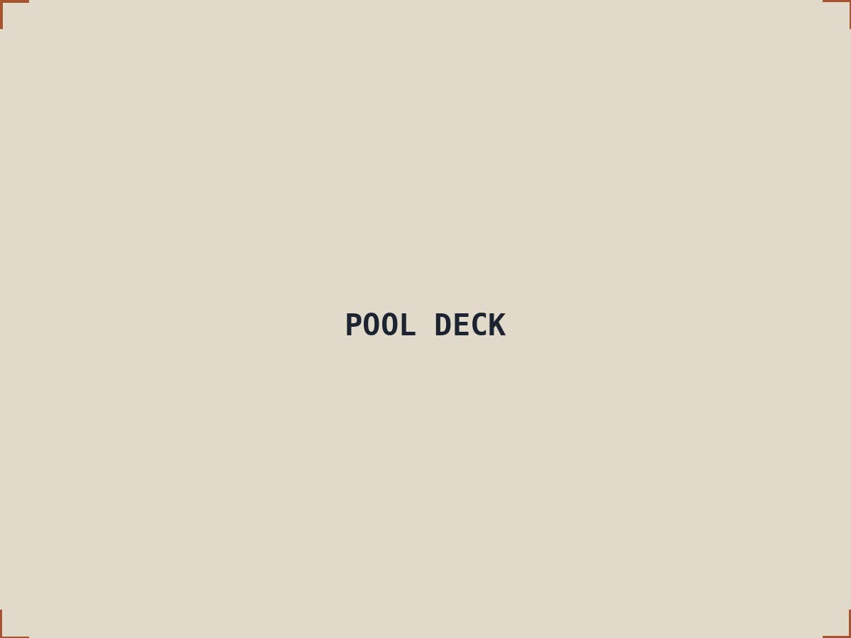 Pool deck